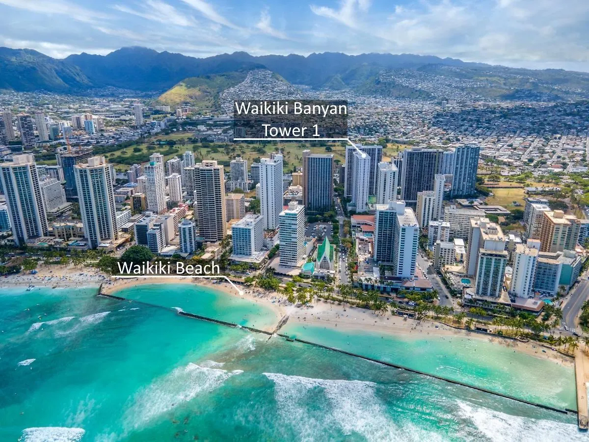 Apartment Waikiki Banyan Cozy Condo Suite - Ocean View With Free Parking! Honolulu